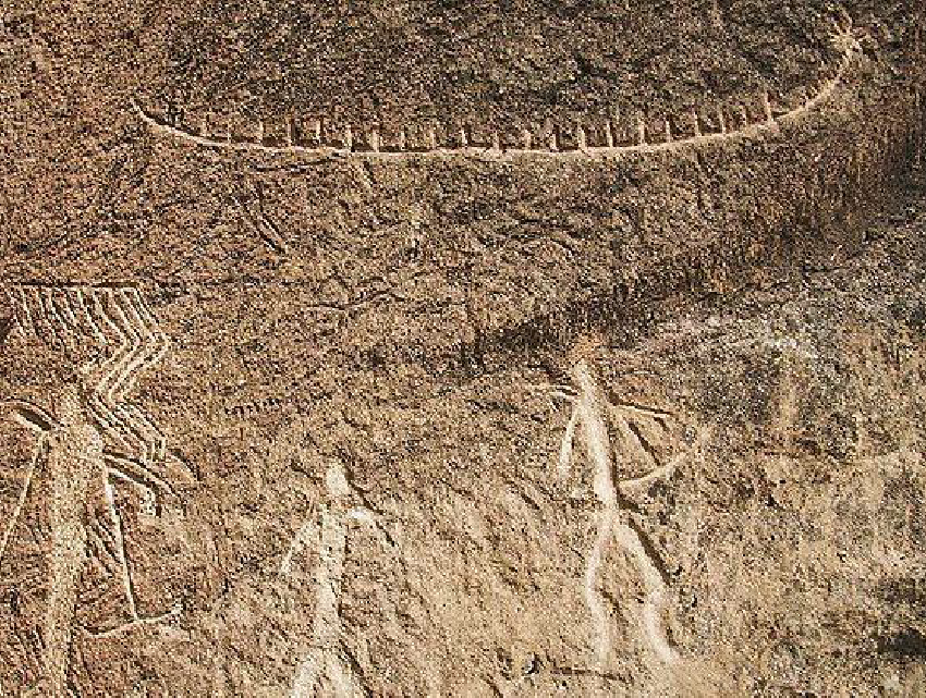 The reed boat petroglyph